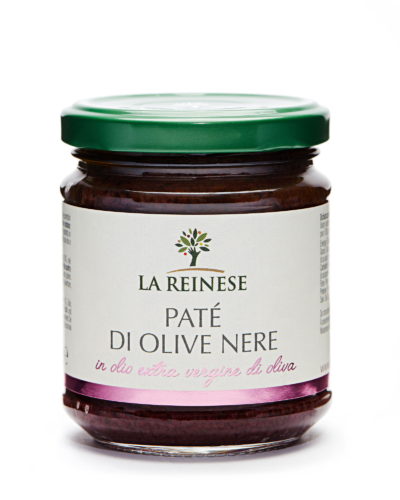 Black olive paté in extra virgin olive oil