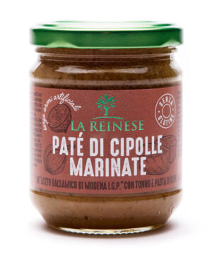 Paté di cipolle marinate in "Aceto Balsamico di Modena IGP" con tonno e pasta di olive