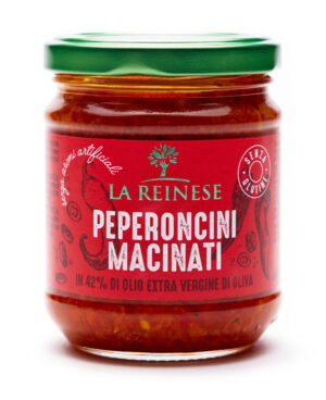 Peperoncini macinati in 42% di olio extra vergine di oliva